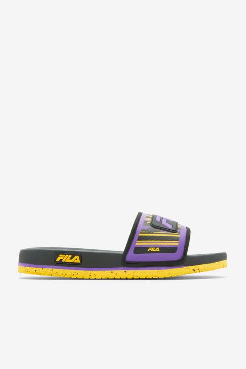 Fila Lunar Natikači Moški Črna / Zlato / Vijolična | Fila586ZP