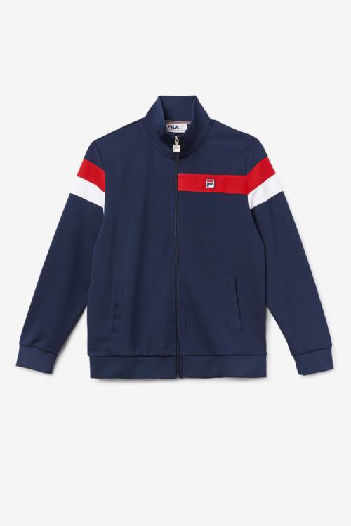 Fila Malcolm Track Jakne Moški Mornarica / Rdeča / Bela | Fila945QC