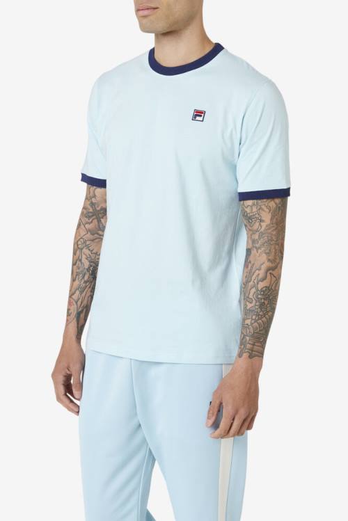 Fila Marconi Ringer Tee Majice Moški Modra / Mornarica | Fila792EC