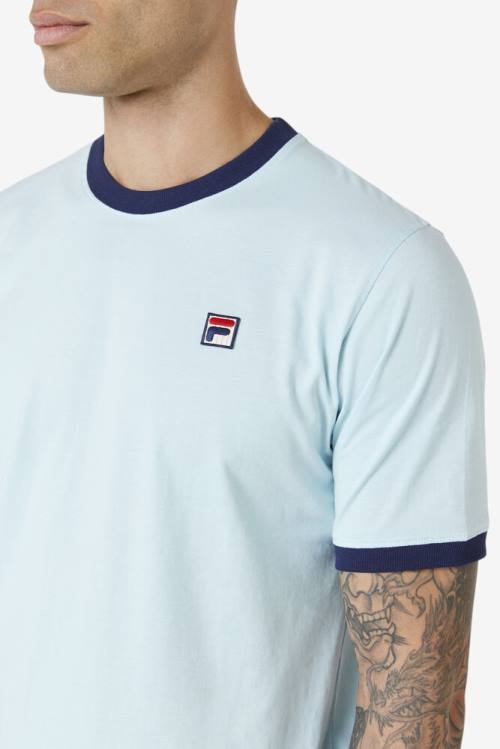 Fila Marconi Ringer Tee Majice Moški Modra / Mornarica | Fila792EC