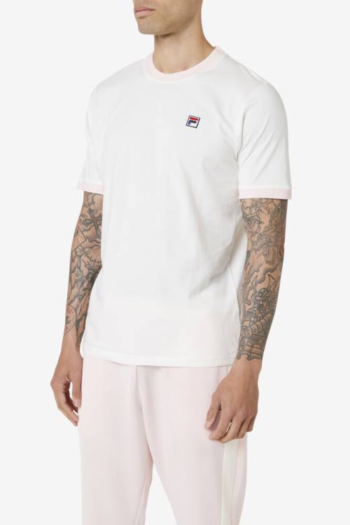 Fila Marconi Ringer Tee Majice Moški Roza | Fila806SV