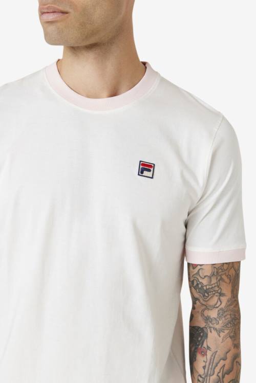 Fila Marconi Ringer Tee Majice Moški Roza | Fila806SV