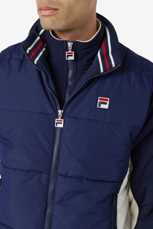 Fila Matias Vest Jakne Moški Mornarica | Fila530TG