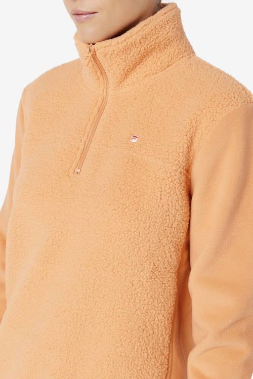 Fila Meadow Quarter Zip Pullover Pulover Ženske Oranžna | Fila824SU