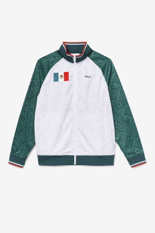 Fila Mexico Track Jakne Ženske Bela / Rdeča | Fila395XB