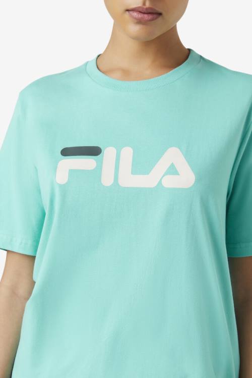 Fila Miss Eagle Tee Majice Ženske Modra Turkizna | Fila328ST