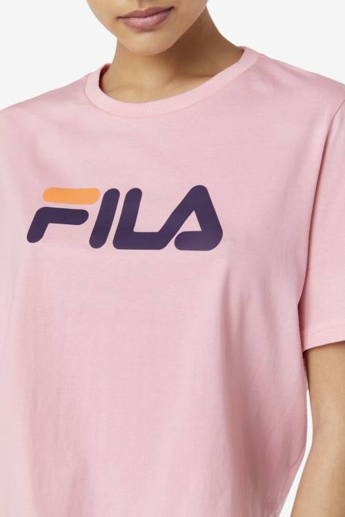 Fila Miss Eagle Tee Majice Ženske Roza / Vijolična / Oranžna | Fila761KZ