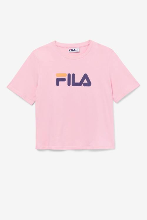 Fila Miss Eagle Tee Majice Ženske Roza / Vijolična / Oranžna | Fila761KZ