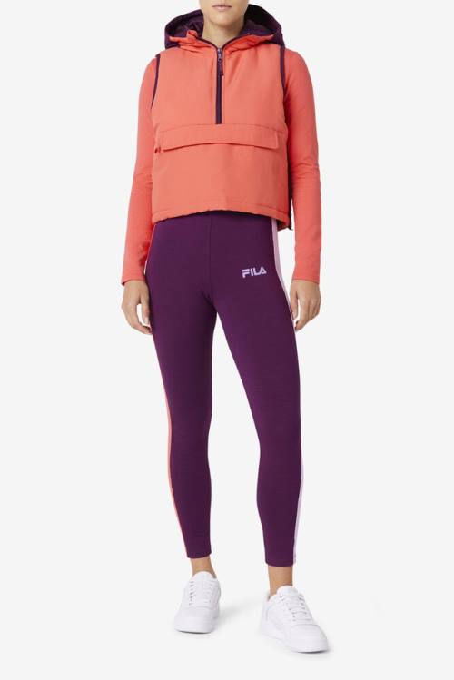 Fila Nevaeh Half Zip Vest Jakne Ženske Rdeča | Fila841QL