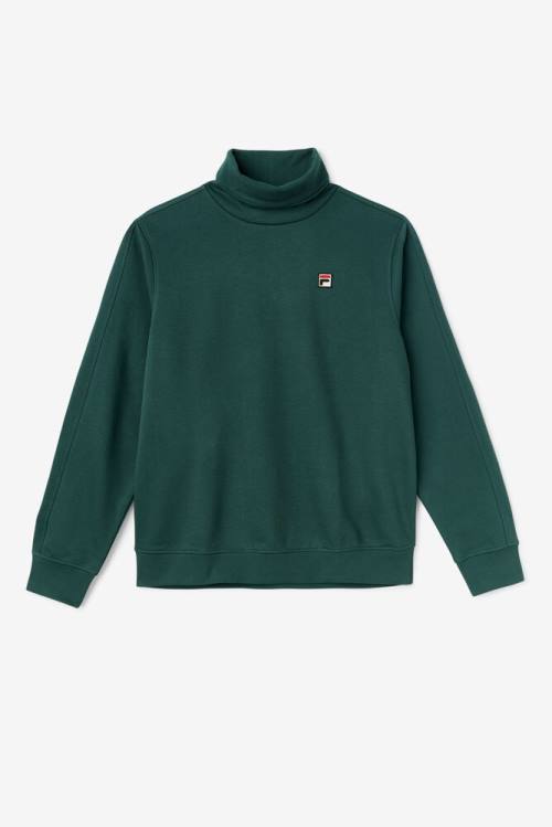 Fila Noah Fleece Turtleneck Pulover Moški Olivno Zelene | Fila642ZC