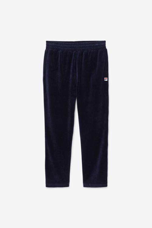 Fila O-fit Velour Hlače Moški Mornarica / Rdeča | Fila309TG