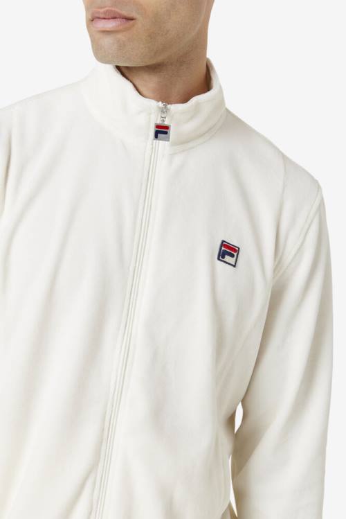 Fila O-fit Velour Jakne Moški Bela | Fila309AN