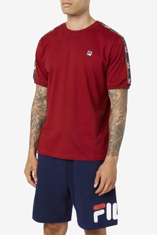 Fila Oliver Tee Majice Moški Rdeča | Fila340WL