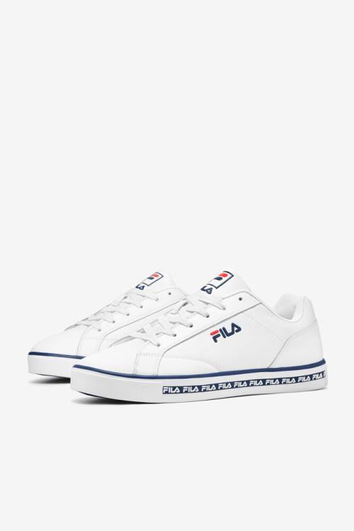 Fila Original Fitness Original Court Leather Superge Moški Bela / Mornarica / Rdeča | Fila063WK