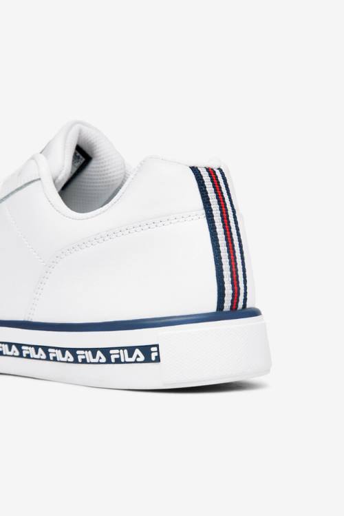 Fila Original Fitness Original Court Leather Superge Moški Bela / Mornarica / Rdeča | Fila063WK