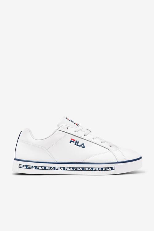 Fila Original Fitness Original Court Leather Superge Moški Bela / Mornarica / Rdeča | Fila063WK