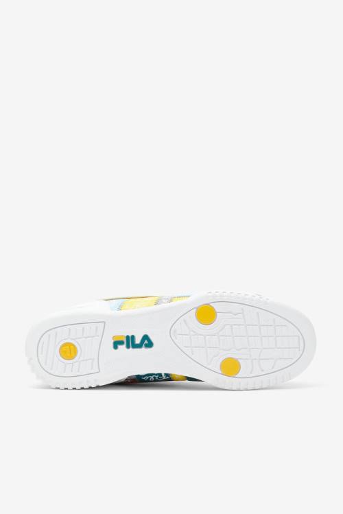 Fila Original Fitness Patchwork Superge Moški Bela / Rumena | Fila268AY