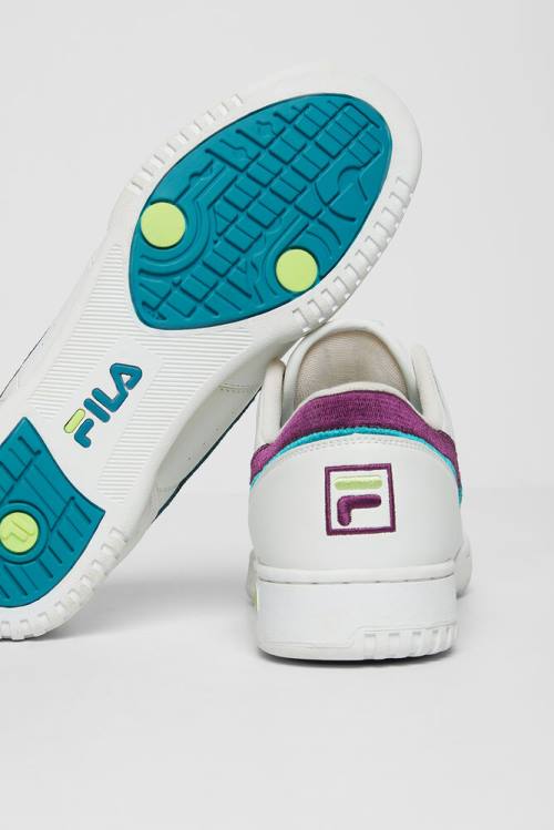 Fila Original Fitness Superge Moški Bela / Vijolična / Zelena | Fila876VG