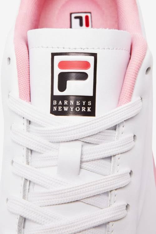 Fila Original Tennis Lux X Barneys Superge Ženske Bela / Koral Roza / Črna | Fila271LQ