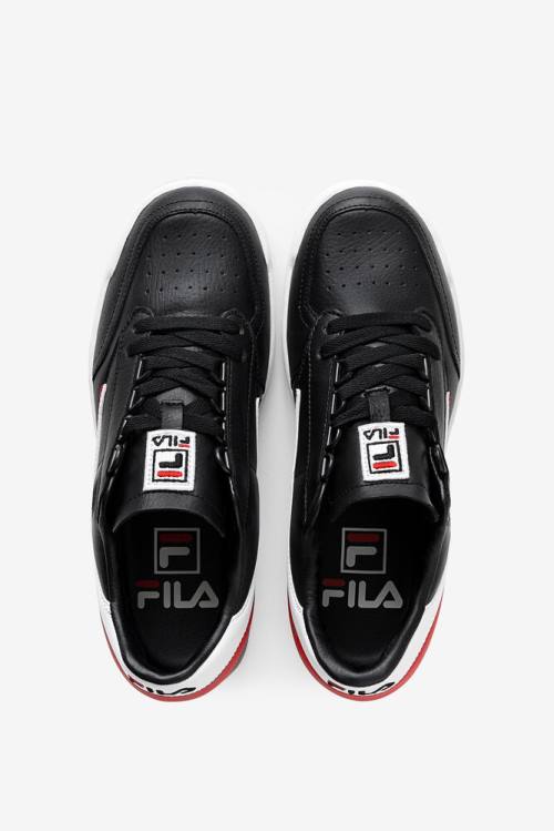 Fila Original Tennis Tenis Copati Moški Črna / Bela / Rdeča | Fila098VO