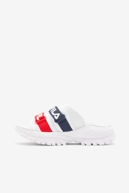 Fila Outdoor Natikači Ženske Bela / Mornarica / Rdeča | Fila728XI