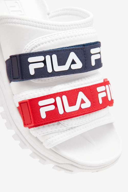 Fila Outdoor Natikači Ženske Bela / Mornarica / Rdeča | Fila728XI