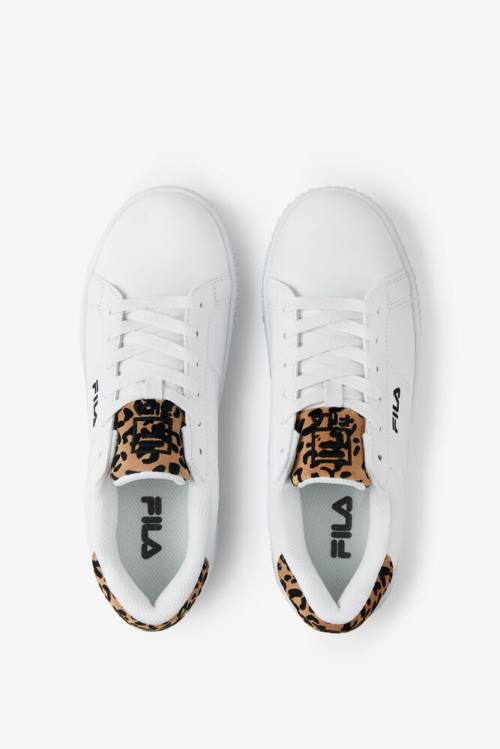 Fila Panache 19 Leopard Superge Ženske Bela / Črna | Fila293ZC