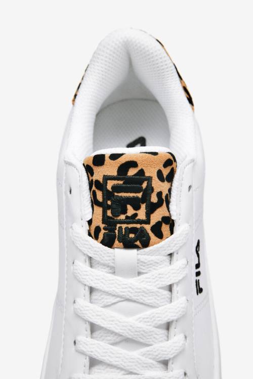 Fila Panache 19 Leopard Superge Ženske Bela / Črna | Fila293ZC