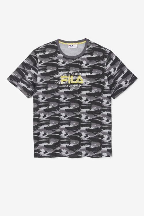 Fila Pepacton Tee Majice Moški Maskirni Vzorec | Fila498RH