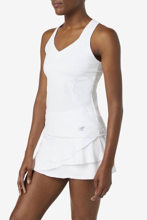 Fila Pickleball Halter Tank Tops Ženske Bela | Fila670VX