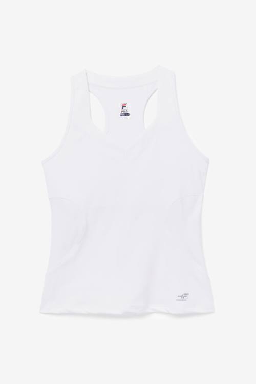 Fila Pickleball Halter Tank Tops Ženske Bela | Fila670VX