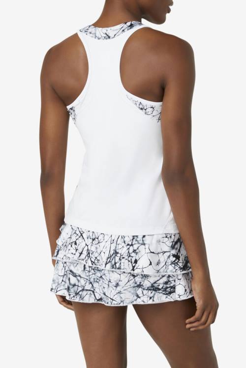 Fila Pickleball Halter Tank Tops Ženske Bela | Fila850DW