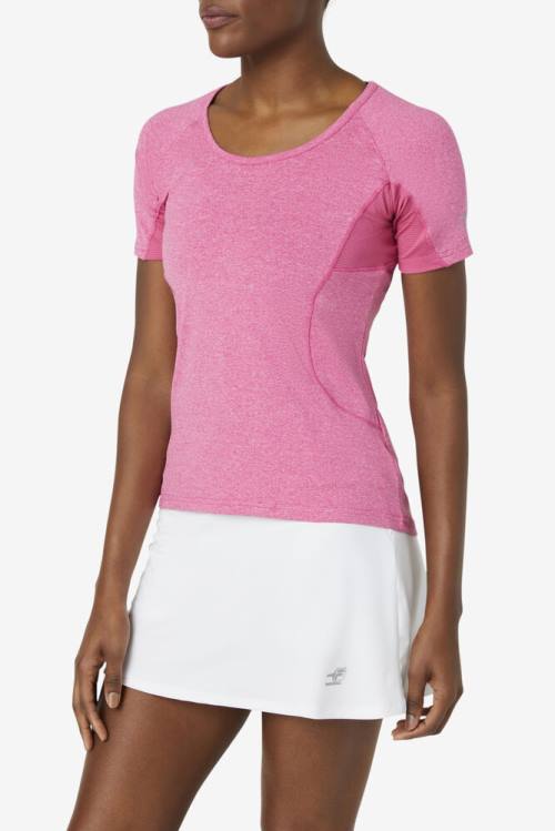 Fila Pickleball Sleeve Top Majice Ženske Roza | Fila364OC