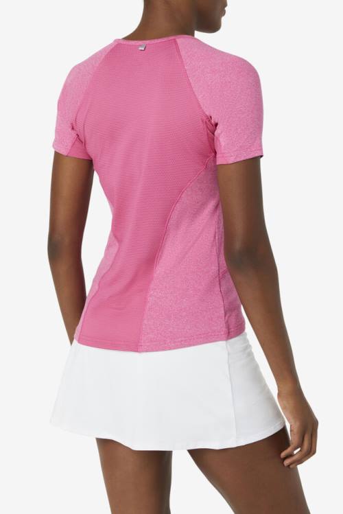 Fila Pickleball Sleeve Top Majice Ženske Roza | Fila364OC