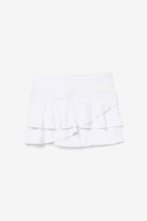 Fila Pickleball Tiered Printed Skort Krilo Ženske Bela | Fila485HT