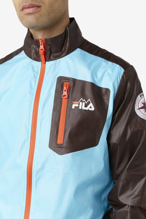 Fila Pinnacle Jakne Moški Modra / Oranžna | Fila072VE