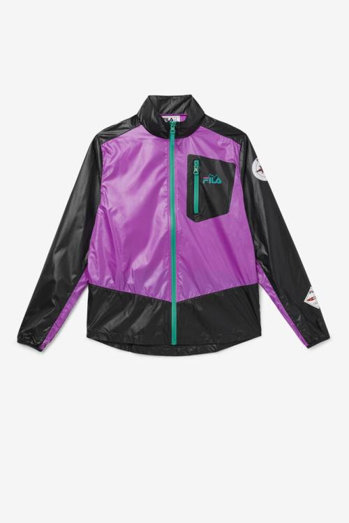 Fila Pinnacle Jakne Moški Vijolična / Črna / Zelena | Fila084SZ