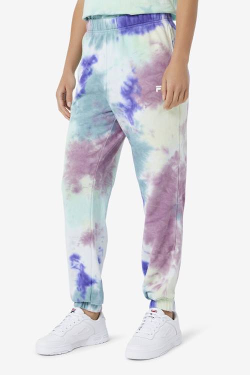 Fila Raleigh Tie Dye Jogger Hlače Ženske Modra | Fila352HJ