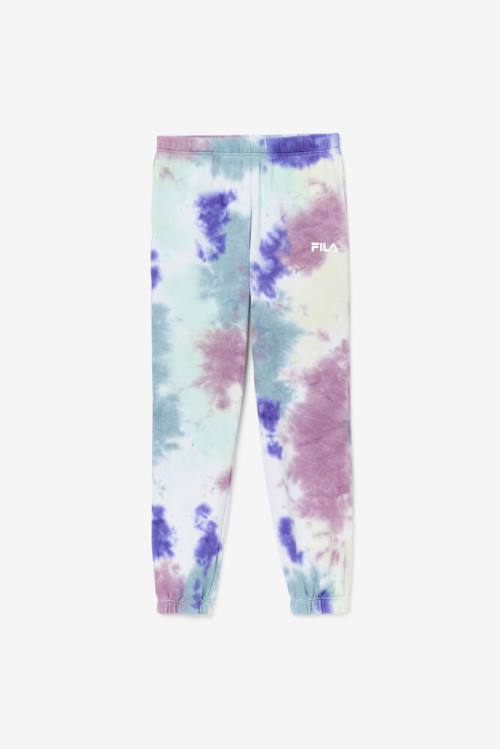 Fila Raleigh Tie Dye Jogger Hlače Ženske Modra | Fila352HJ