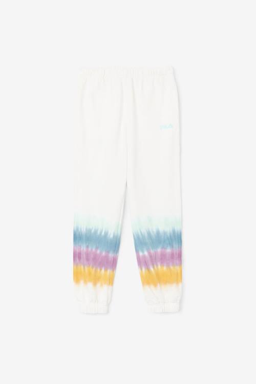 Fila Raleigh Tie Dye Jogger Hlače Ženske Bela | Fila369HW