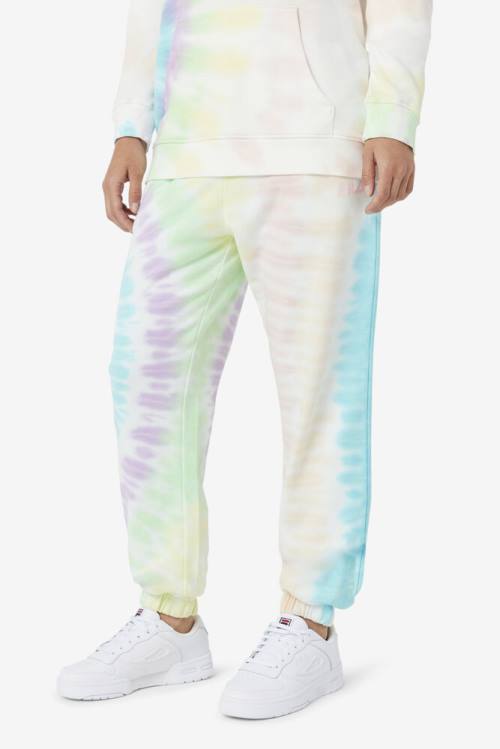 Fila Raleigh Tie Dye Jogger Hlače Ženske Kremna | Fila956UD