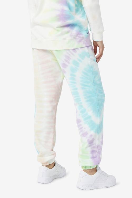 Fila Raleigh Tie Dye Jogger Hlače Ženske Kremna | Fila956UD