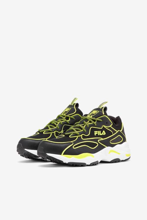 Fila Ray Tracer Neon Superge Ženske Črna / Rumena / Bela | Fila238MS