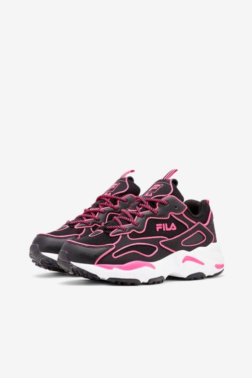 Fila Ray Tracer Neon Superge Ženske Črna / Roza / Bela | Fila532HB