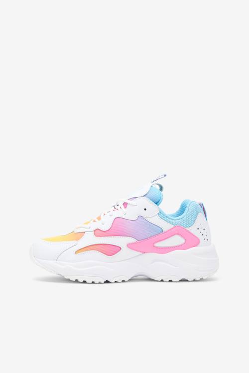 Fila Ray Tracer Superge Ženske Bela / Limona / Modra | Fila248BS