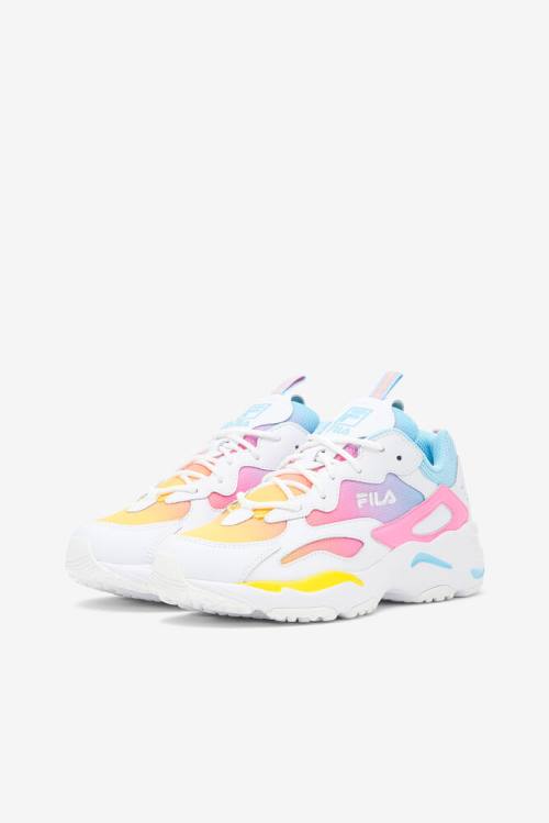 Fila Ray Tracer Superge Ženske Bela / Limona / Modra | Fila248BS