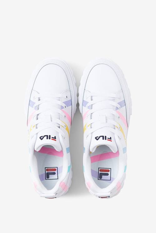 Fila Sandblast Low Stripe Superge Ženske Bela / Modra | Fila102LY