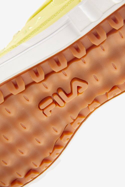 Fila Sandblast Low Superge Ženske Limona / Bela | Fila374HN