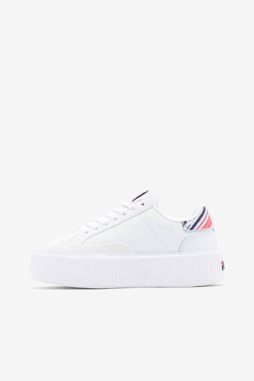 Fila Sandblast Oversole Rolando Superge Ženske Bela / Mornarica / Rdeča | Fila915QC