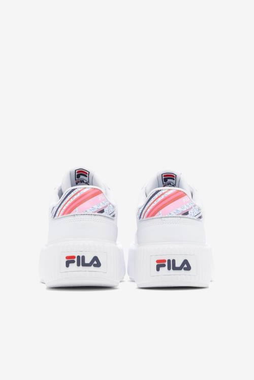 Fila Sandblast Oversole Rolando Superge Ženske Bela / Mornarica / Rdeča | Fila915QC